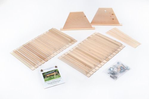 The DIY#2 comes with all the top bars!  As well as the follower boards and spacers, and the plans and hardware to build your own Gold Star top bar hive!